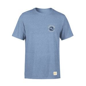 Retro Brand Short Sleeve T-Shirt Blue